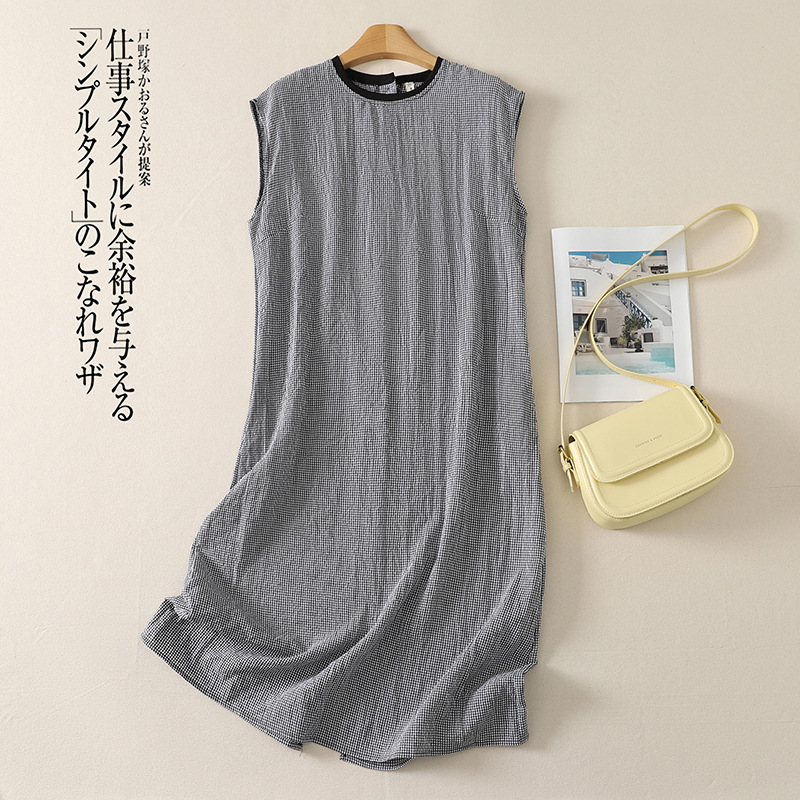 Summer retro sleevless dress sleevless