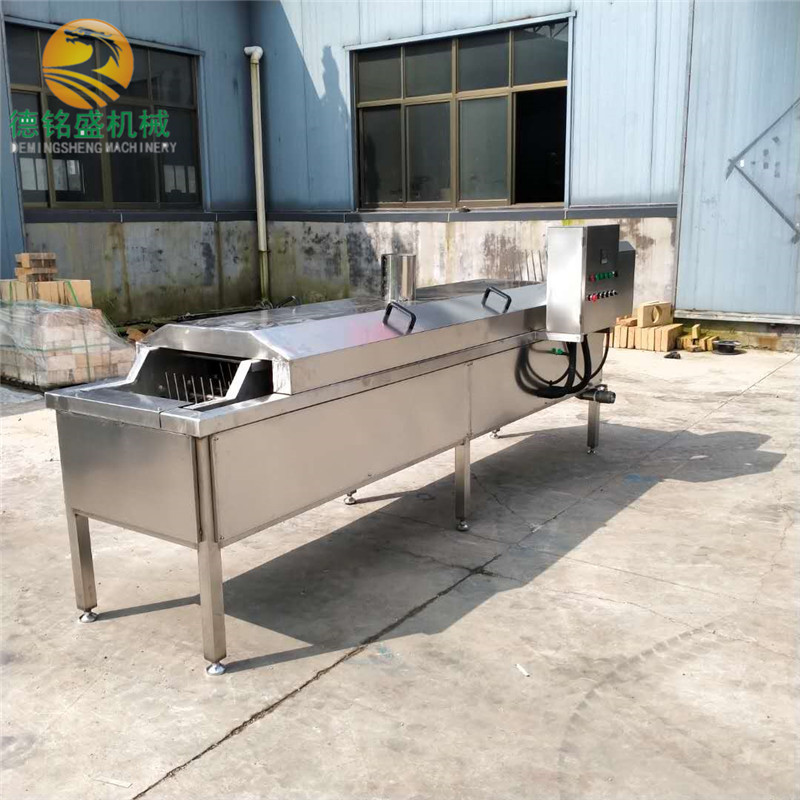 厂家自产自销炸油条机器 自动翻面式油条油炸机 德铭盛炸油条设备