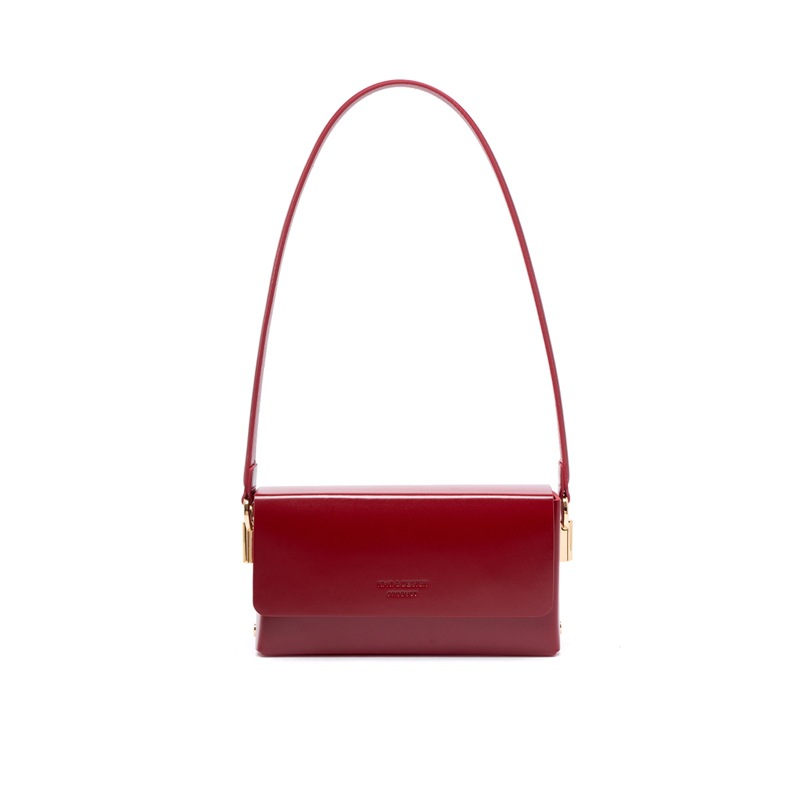 Chain Underarm Bag Genuine Leather Women's Shoulder Bag Commuter Luxury Fashion Simple New Small Square Crossbody Bag - Thumbnail 7