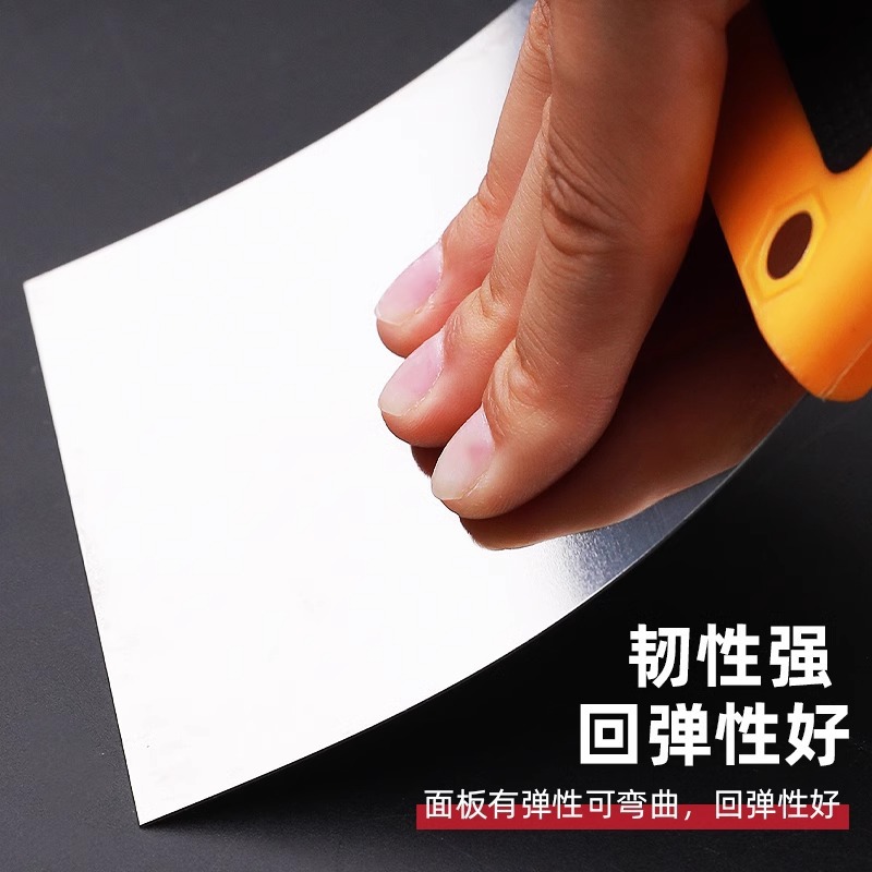 Raspador de acero inoxidable, raspador de masilla, herramienta de cemento blanco, lote de cuchillas de pared, cuchillas de limpieza, herramientas de horneado, fabricantes de cuchillas de corte