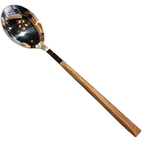 Ins imitation wood grain slender handle knife, fork and spoon Western breakfast dessert spoon Korean style restaurant stainless steel fruit fork