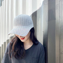 彩冠新款棒球帽现货韩版女时尚潮纯色炫彩镶钻春夏出游遮阳帽2603