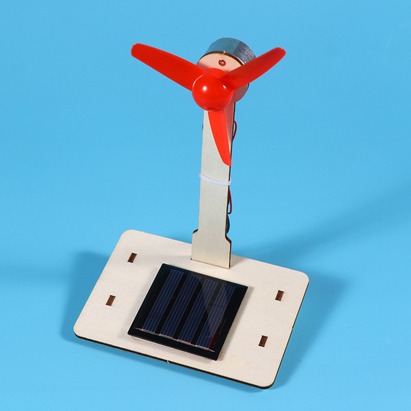 Windmill toy solar-powered for students