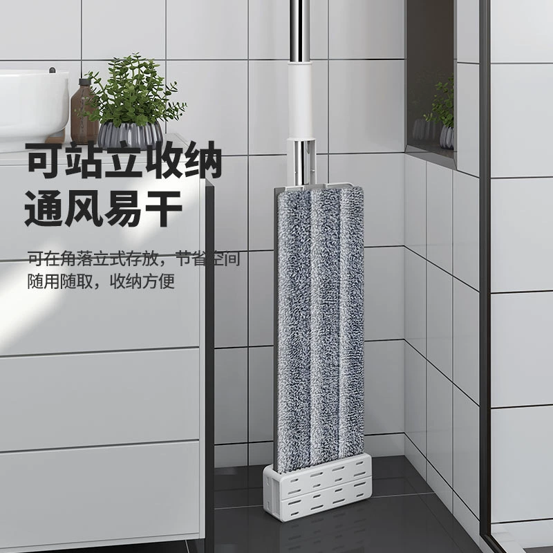 Wet and dry double-wheel flat mop with self-cleaning popular lazy mop for wooden floor and tile cleaning