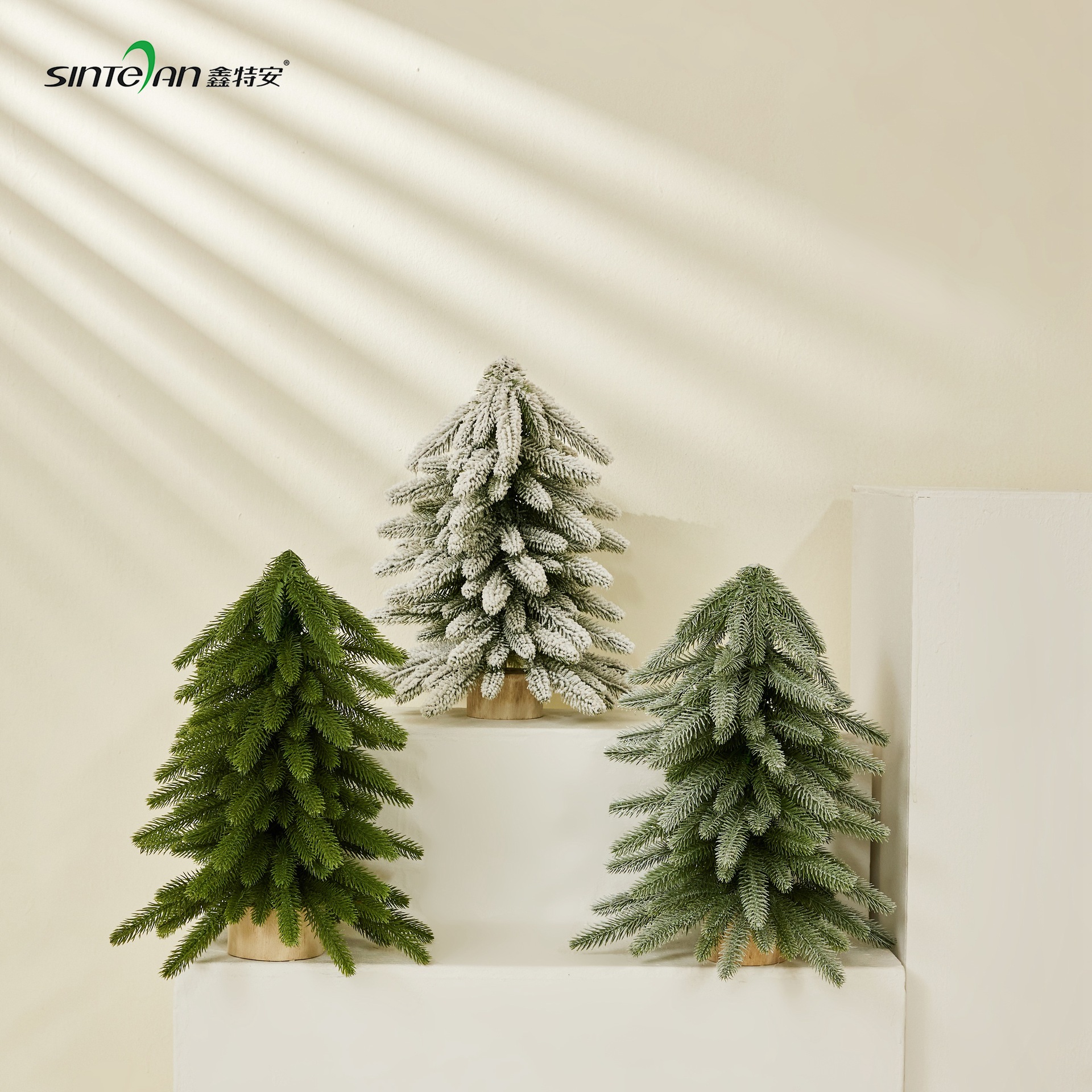 Xintean mini árbol de Navidad al revés simulación norbison 40CM pequeño árbol decoración de escritorio transfronteriza Amazon