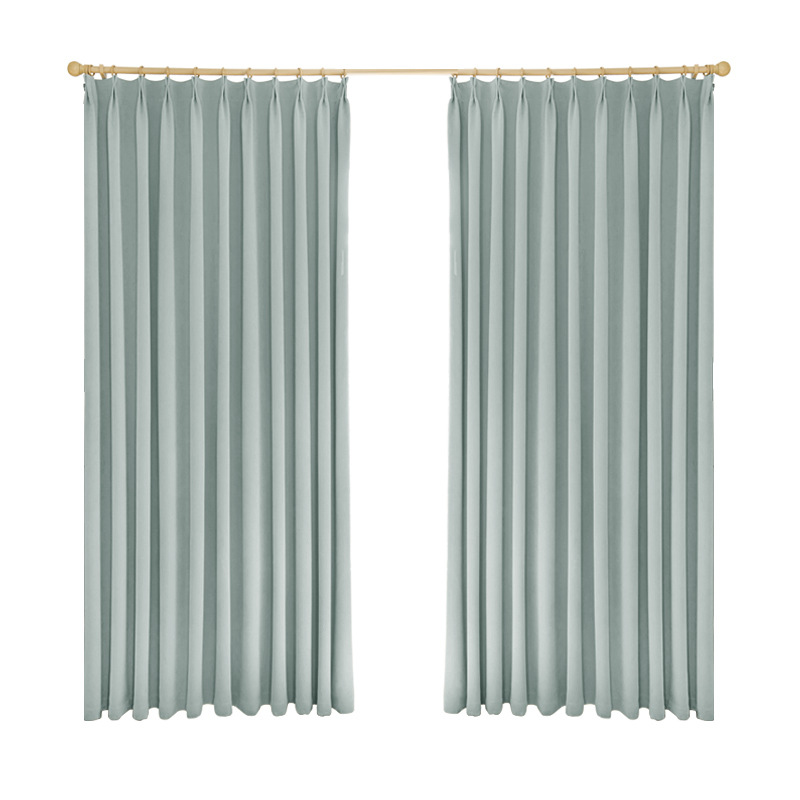 Versión actualizada de la madre y el niño oro negro cortinas super suaves de alta protección de luz Chenille lujo ligero francés Keqiao cortinas de fábrica productos terminados