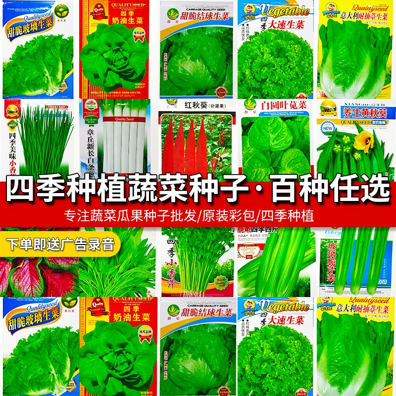 Оптовая Продажа с фабрики четырехсезонные Семена овощей Daquan семейный сад в горшках четырехсезонные Семена овощей и фруктов оптом