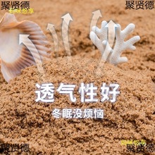 孵化乌龟草龟天然底砂产蛋鱼缸装饰造景砂子冬眠下蛋养殖沙河沙