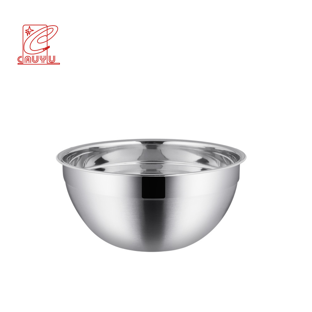 Ensaladera engrosada de acero inoxidable 304, sensación de alta calidad, batidor de huevos de grado alimenticio para el hogar, tazón de cocina, tazón de acero inoxidable de fideos instantáneos