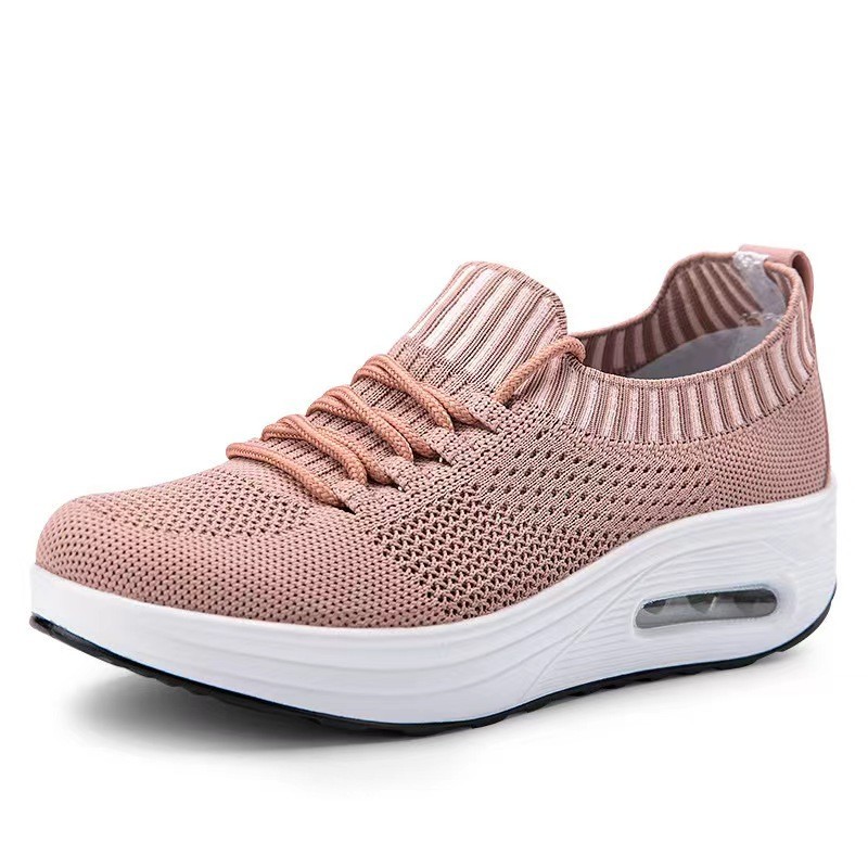 Large size 2024 mesh low-top breathable solid color air cushion…