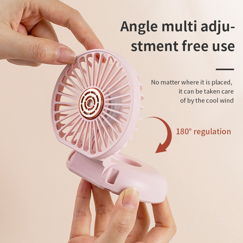 Gift Necklace Portable Mini Fan Handheld Multi-functional Foldable Aromatherapy Fan Desk Fan Cross-border Wholesale