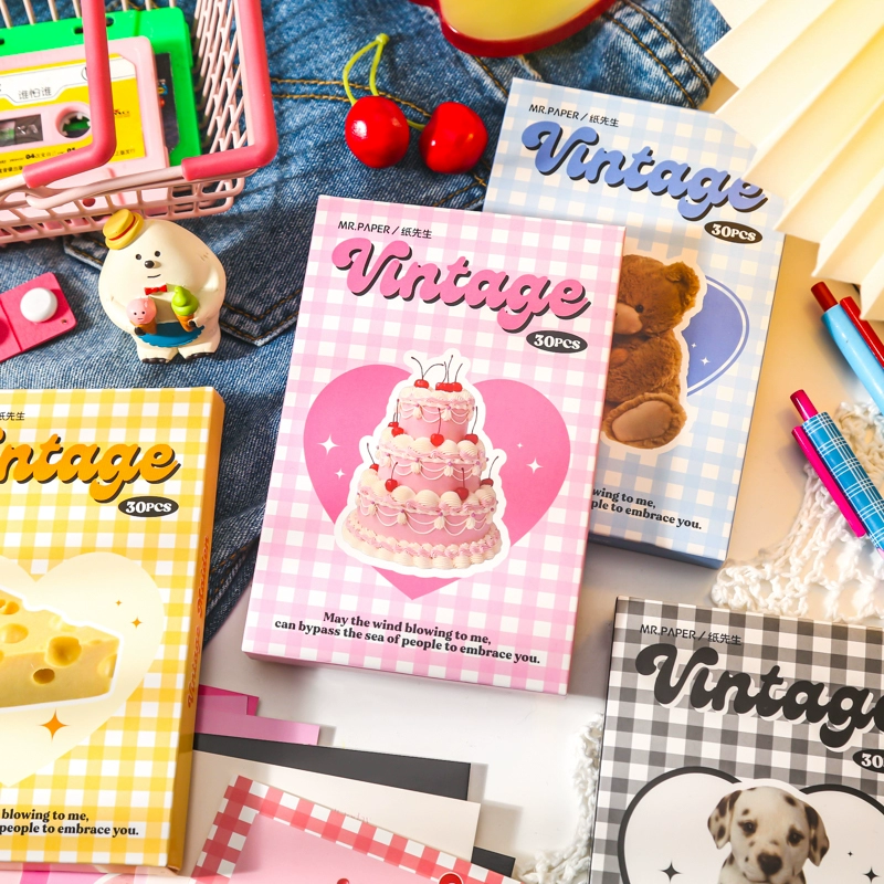 Г-н Бумага Винтажные открытки для девочек