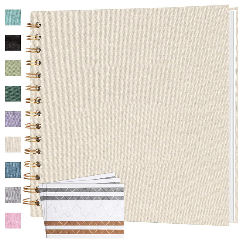 Cross-Border Amazon Bestseller 8/10/ 12inch Handmade Linen Fabric Scrapbook Wedding Travel Thick DIY Photo Album Cross-Border Amazon Bestseller 8/10/ 12inch Handmade Linen Fabric Scrapbook Wedding Travel Thick DIY Photo Album