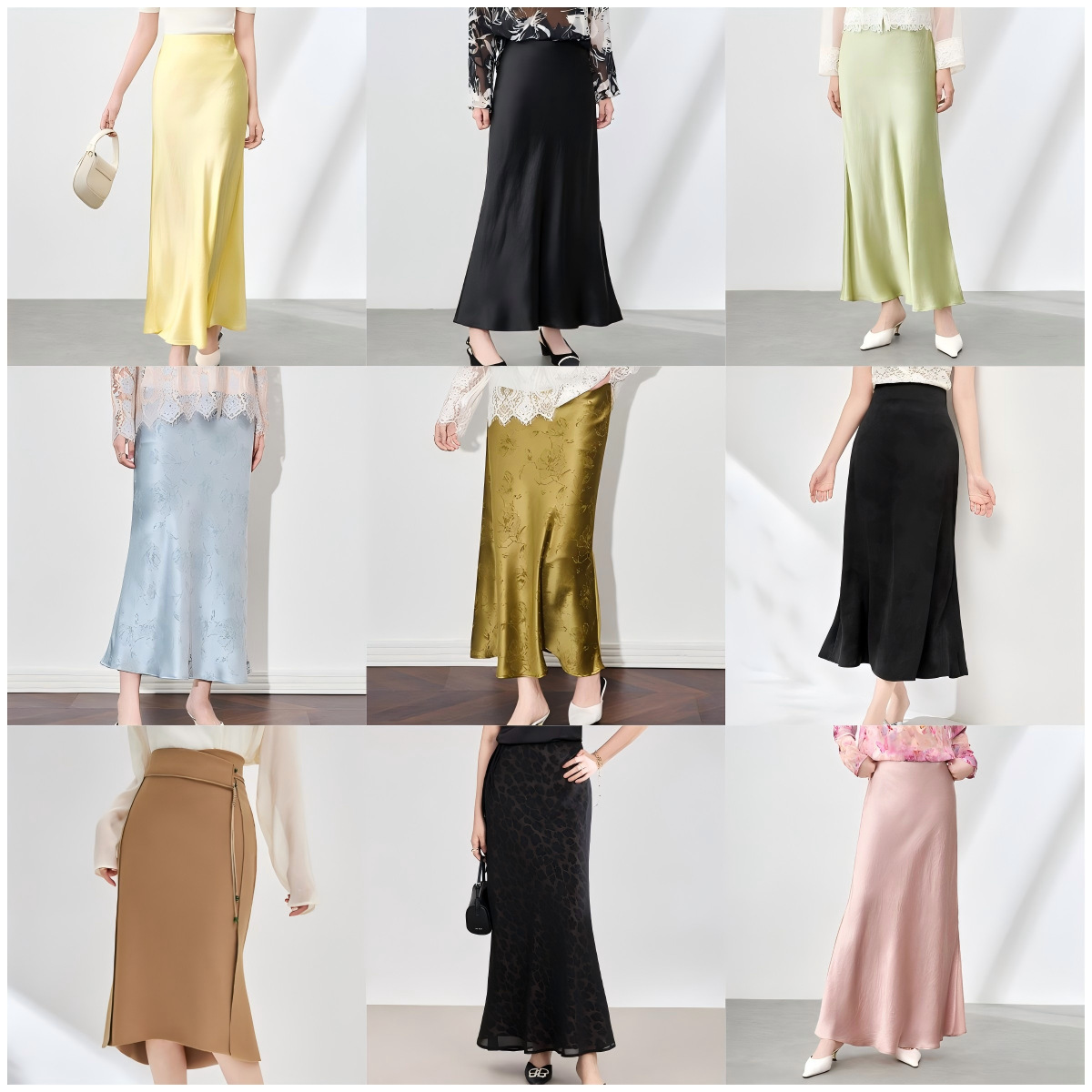 Chân váy xếp ly nữ xòe mùa hè dáng suông — 2504405 - Đen
