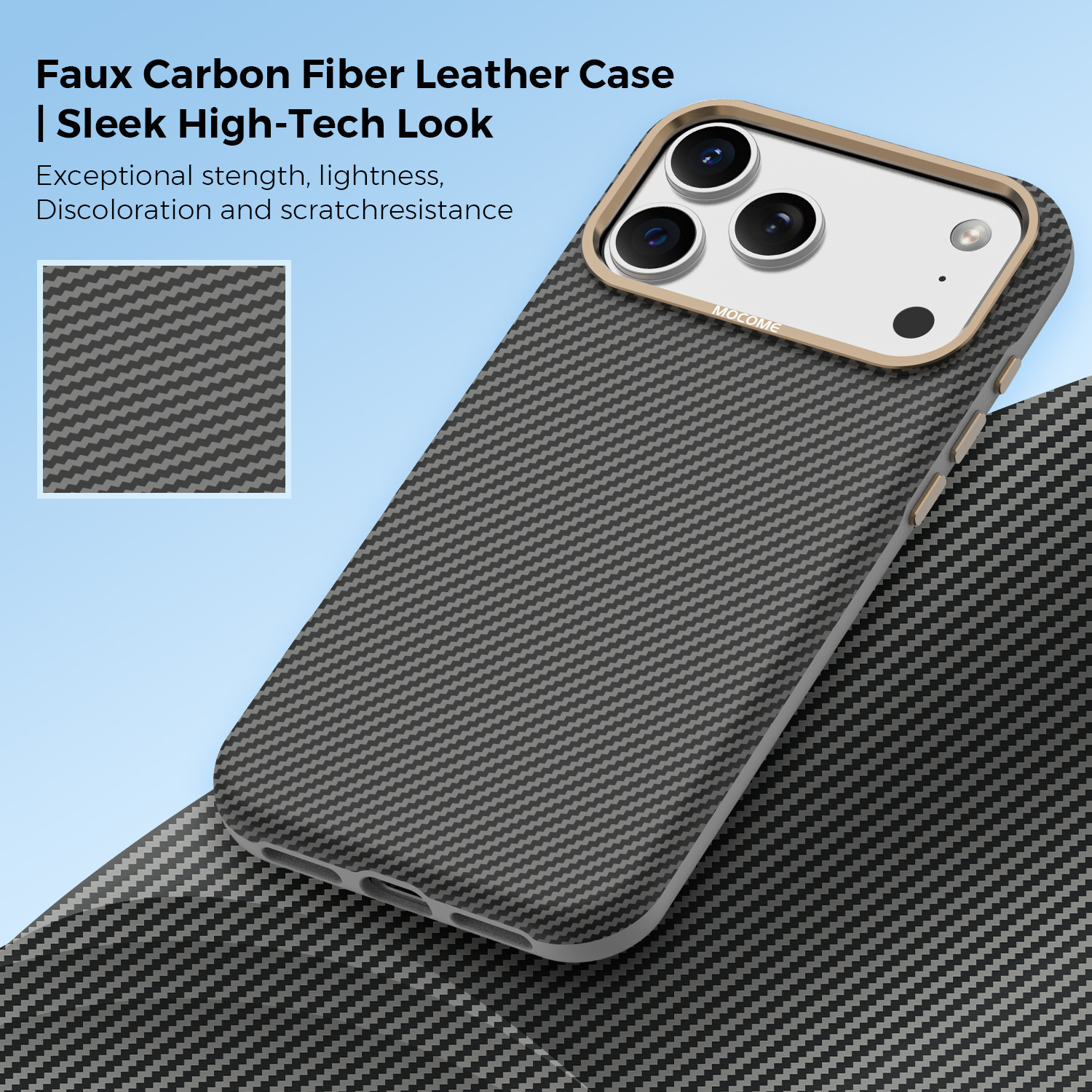 Ốp lưng iPhone chống sốc sợi Kevlar nam châm MagSafe vòng kim loại bảo vệ camera — Cam, Đen, Xám, Xanh đậm chi tiết 32