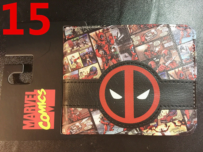 Deadpool deadpool cartera corta Marvel Avengers superhéroe pu cambio cartera