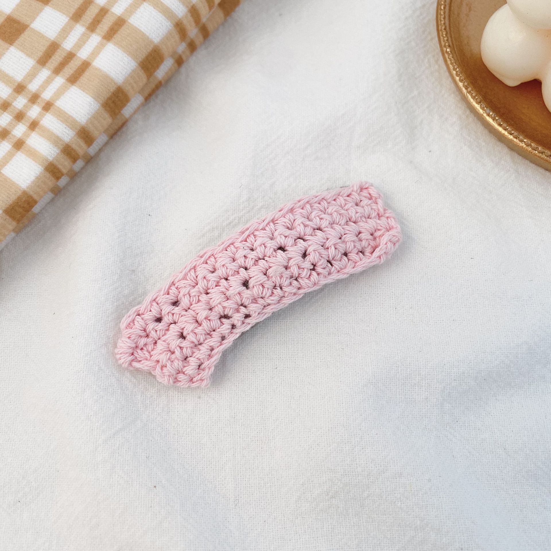 Horquilla peluda de las mujeres sombreros de estilo coreano lindo tejido de horquilla de pato amarillo flequillos clip pequeño lado otoño e invierno accesorios para el cabello mujeres