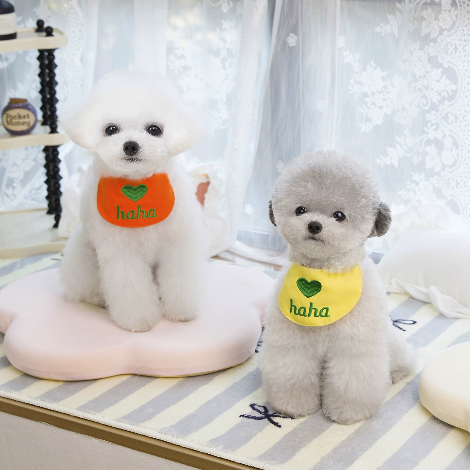 Мультяшное вышитое полотенце для животных аксессуары для собак аксессуары кошачий кошачий шарф милый подходит для маленьких кошек и собак