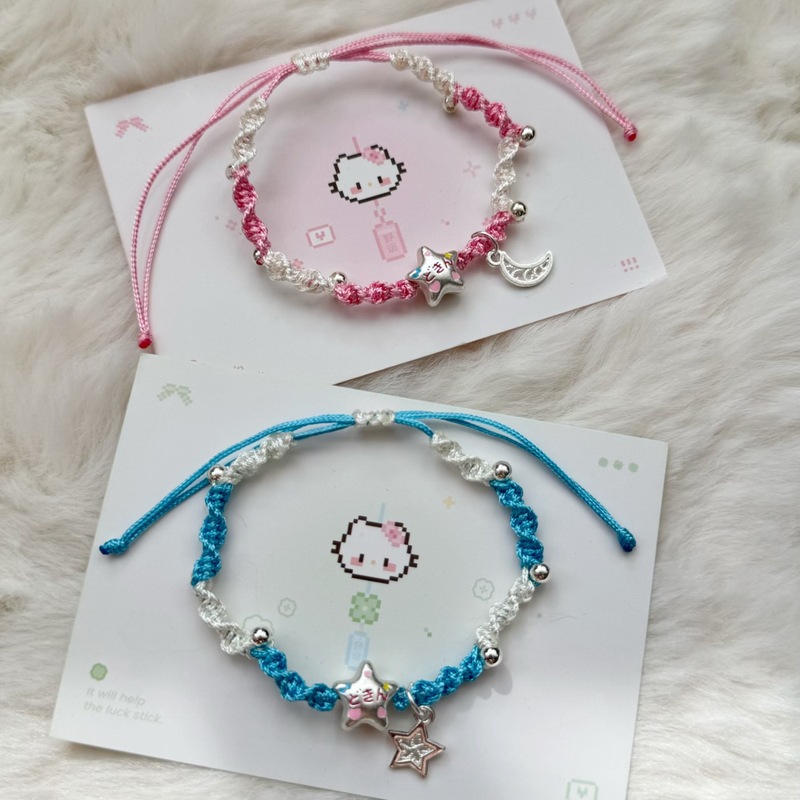 New Exquisite Handmade Little Star Couple Braided Bracelet, Sweet and Good-Looking Bestie Bracelet as a Gift for Your Girlfriend New Exquisite Handmade Little Star Couple Braided Bracelet, Sweet and Good-Looking Bestie Bracelet as a Gift for Your Girlfriend