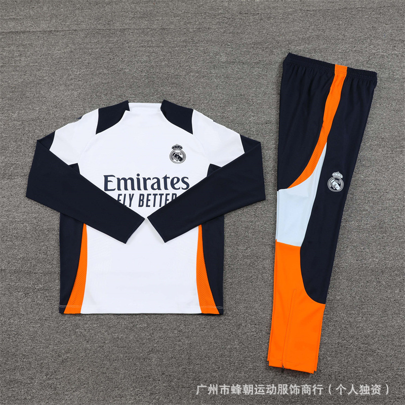 德国队半拉链长袖训练服球衣英格兰葡萄牙冬季训练足球服皇马|undefined