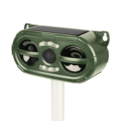 Cross-border new product ultrasonic mouse repeller red and white flashing light bird repeller dog repeller solar animal repeller