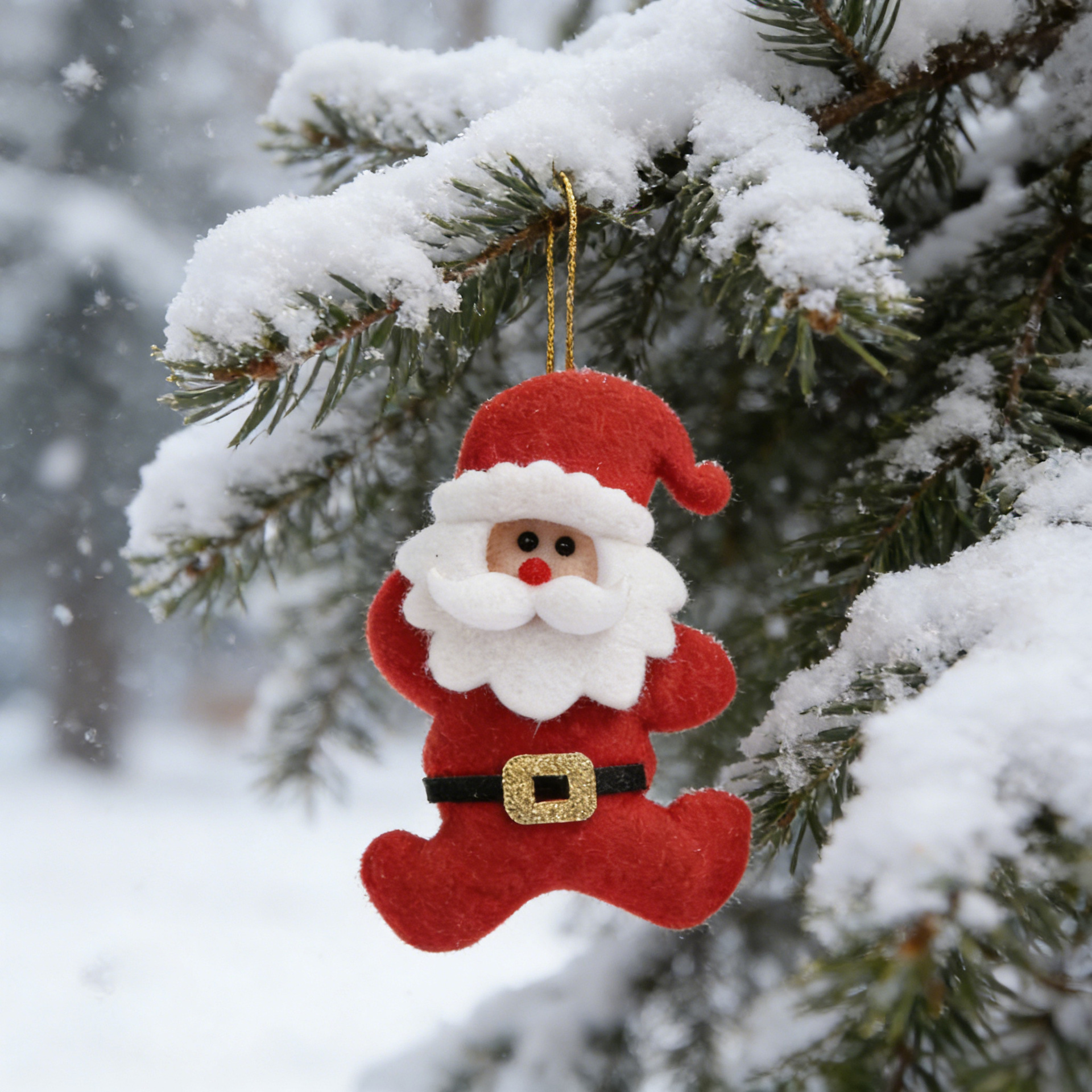 2026 nuevo fieltro colgante de Navidad Papá Noel muñeco de nieve reno decoración accesorios de árbol de Navidad hechos a mano DIY