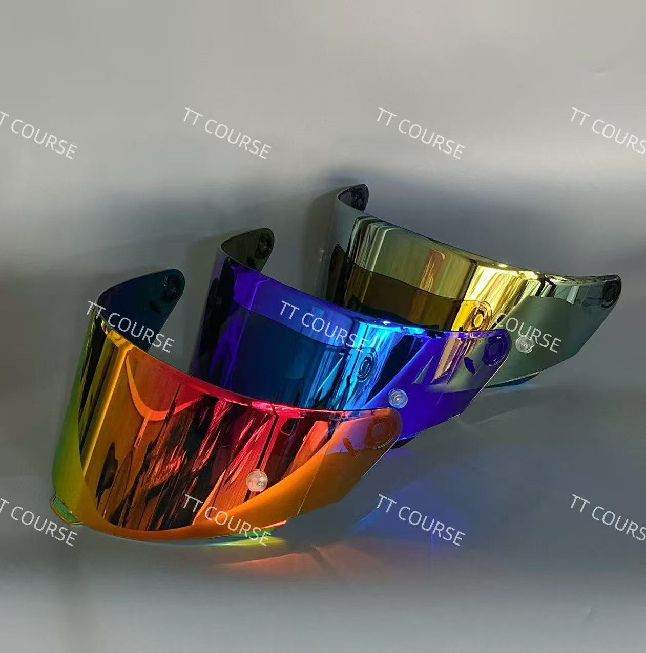Suitable for Kyt Ttc Lenses, Day and Night Universal Motorcycle Equipment, Windproof, Sunshade, Anti-Fog Film, Color-Changing Helmet Lenses