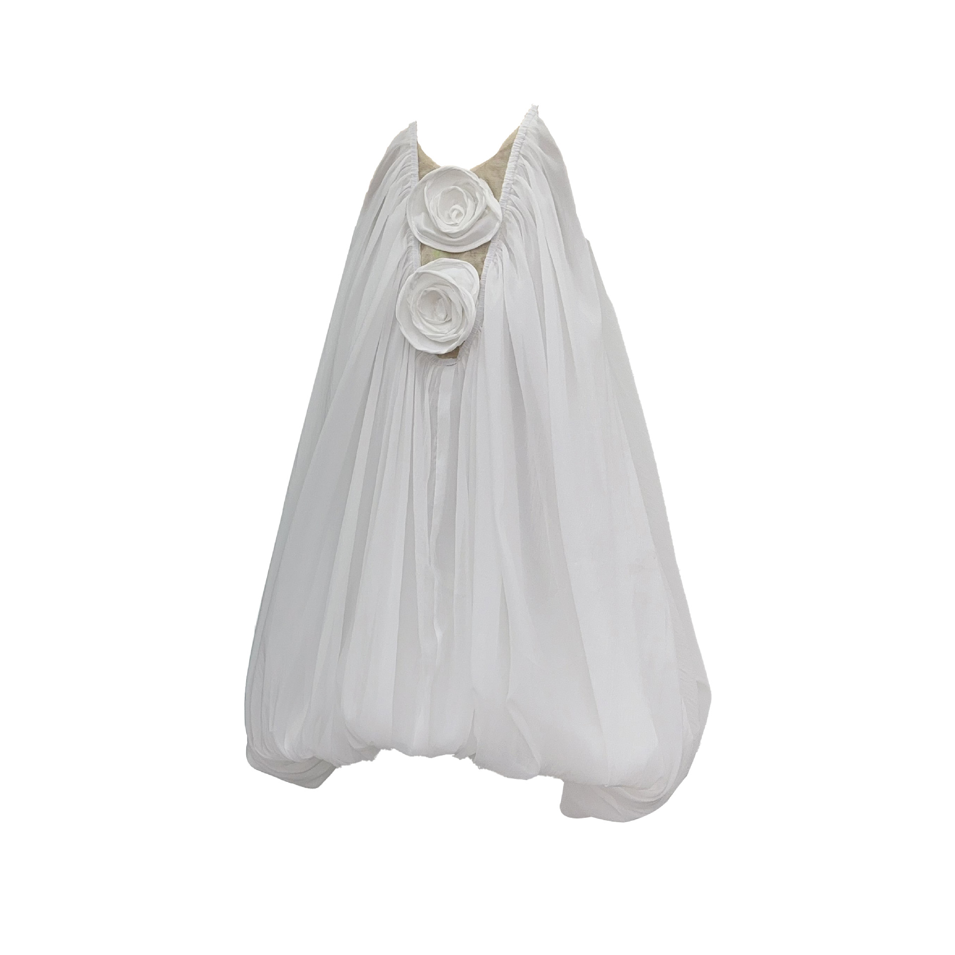 Retro French Socialite Light Luxury Sleeveless Bubble Round Neck Sleeveless Solid Color Dress 14 Retro French Socialite Light Luxury Sleeveless Bubble Round Neck Sleeveless Solid Color Dress