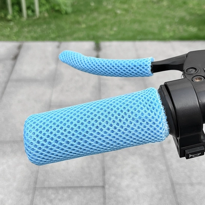Bicycle Grip Cover, Breathable, Motorcycle Handle Cover - blue-breathable-tram-handlebar-gloves