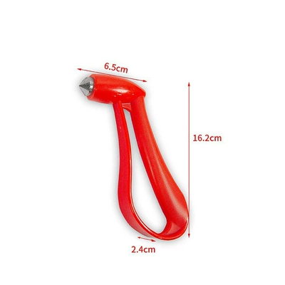 Universal multifunctional safety hammer for cars, portable tungsten steel window breaker with hidden cutting blade, vehicle-mounted escape hammer for water emergencies (Qəza çəkici) - car-emergency-hammer