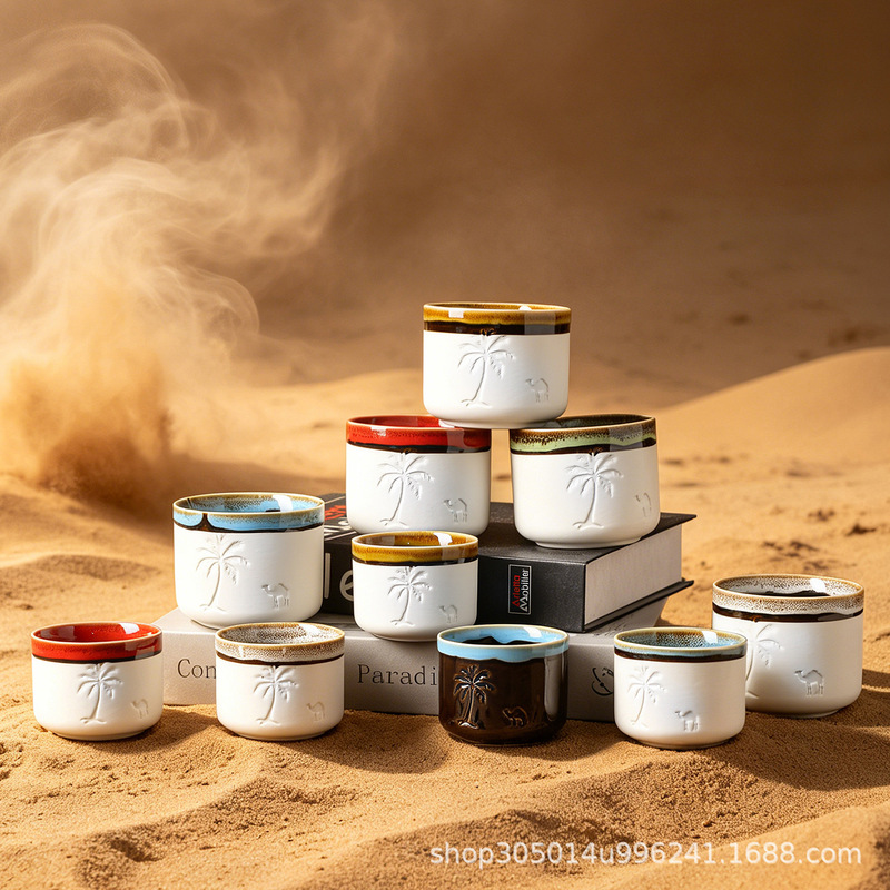 Middle Eastern Arabic Espresso Cup Desert Camel Middle Eastern Tea Cup 120ml 250ml Cappuccino Ceramic Middle Eastern Arabic Espresso Cup Desert Camel Middle Eastern Tea Cup 120ml 250ml Cappuccino Ceramic