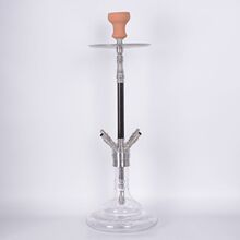 大烟雾四管铝合金不锈钢炭纤维配烟锅硅胶管水烟壶全套hookah
