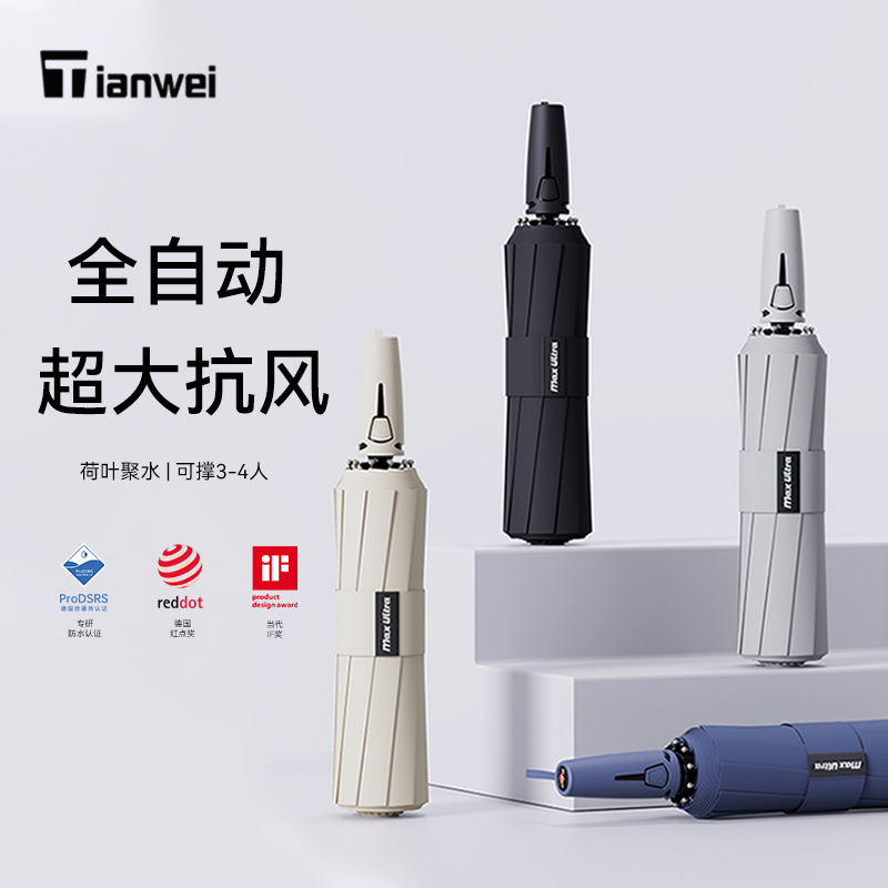 Ten-Rib Automatic Umbrella, Thickened and Reinforced, Extra-Large Storm-Resistant, Dual-Purpose for Sun and Rain, Business Style, High-End Folding Umbrella Ten-Rib Automatic Umbrella, Thickened and Reinforced, Extra-Large Storm-Resistant, Dual-Purpose for Sun and Rain, Business Style, High-End Folding Umbrella