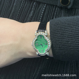 Precious Metal Watch Women's Jewelry Watch 925 Silver Watch K Gold Watch High Jewelry Watch Emerald Watch