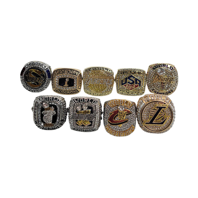 9 Pieces of Lebron James Rings Ring Set Fashionable Work Clothing