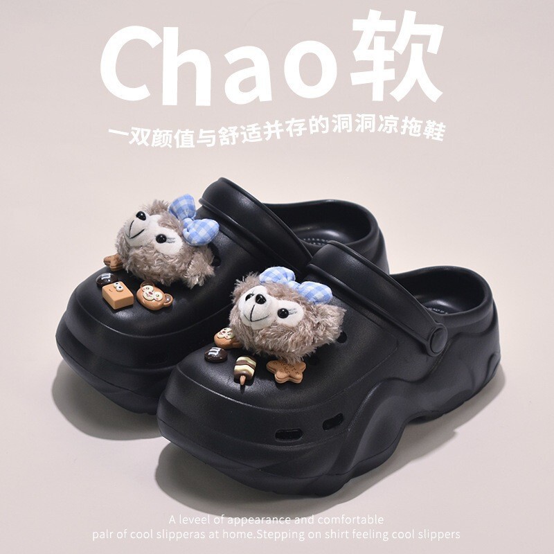 Croc-Style Thick-Soled Women's Summer 2025 Non-Slip Eva Cartoon Outdoor Beach Sandals Wholesale in Stock Croc-Style Thick-Soled Women's Summer 2025 Non-Slip Eva Cartoon Outdoor Beach Sandals Wholesale in Stock