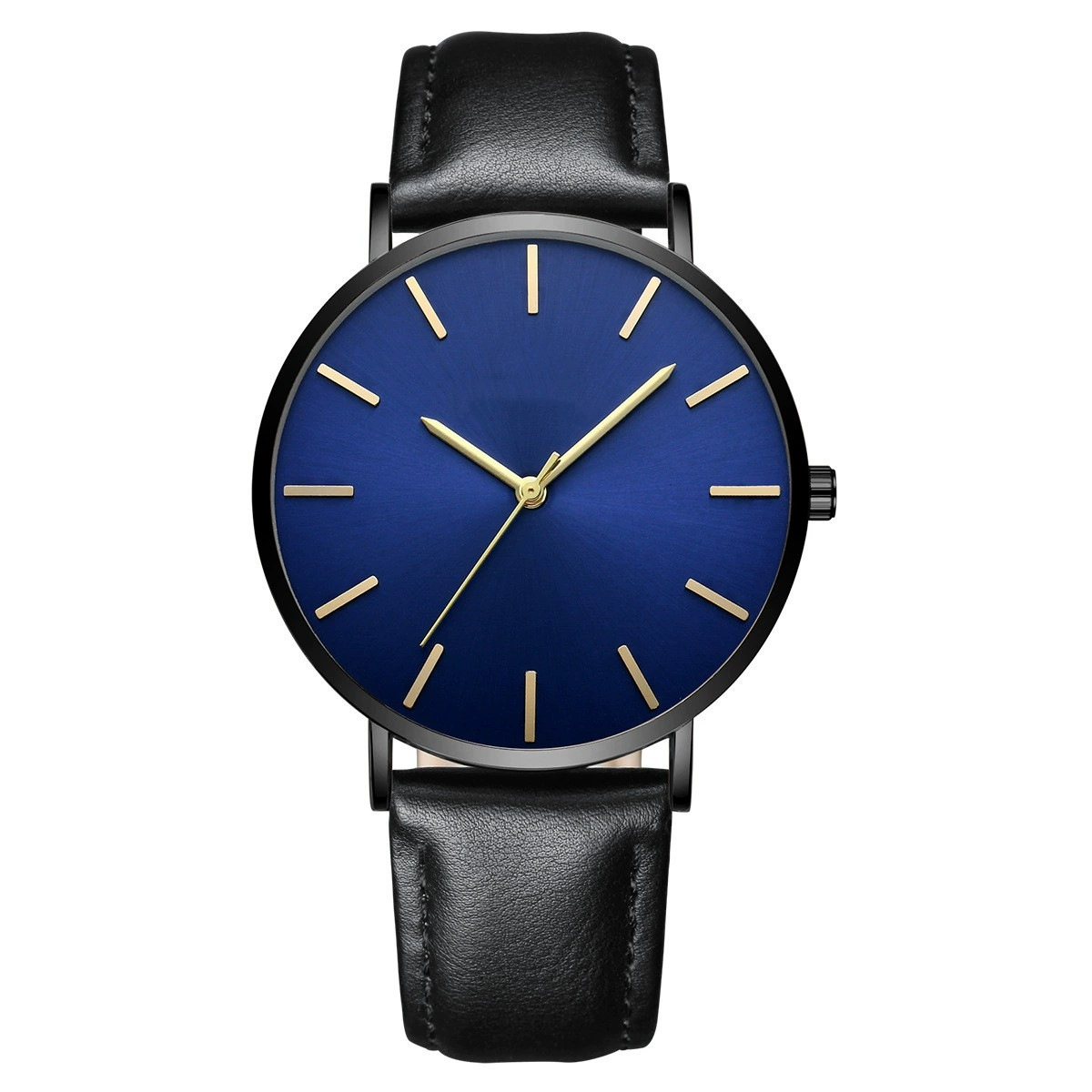 Fashionable Ultra-Thin Quartz Watch with Elegant Design and Pointer+Digital Display for Men