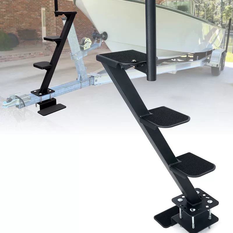 Heavy non-slip marine safe trailer, work handle