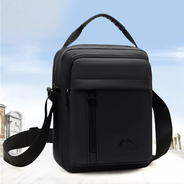 Cross-border new men's shoulder bag fashion casual large capacity messenger bag men's waterproof business commuter bag tool kit