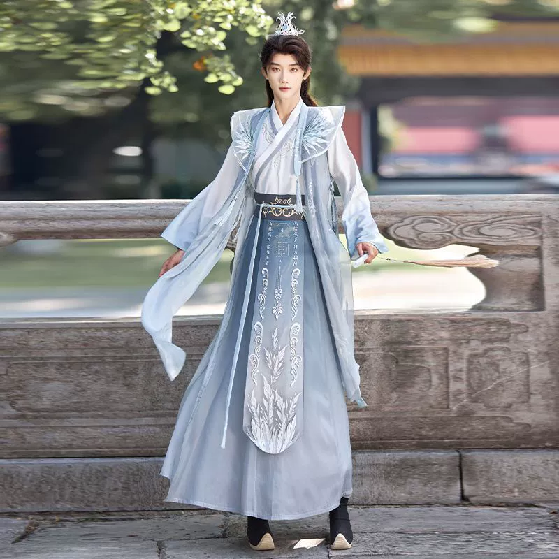 Оригинальный Hanfu 2025 новые мужские и женские пары с вышивкой песни