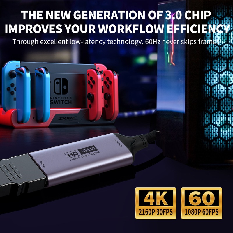 工場スポットtype-cビデオ収集カードパソコン録画ゲームライブHDMI TYPE-C収集器|undefined