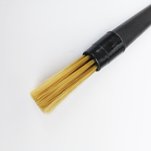 New grinder double-headed brush plastic handle soft-bristled coffee machine cleaning brush gap long-handled cleaning brush manufacturer wholesale