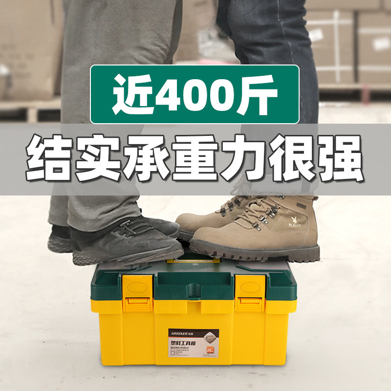Lvlin Home Hardware multifuncional Caja de herramientas Caja de almacenamiento Coche portátil engrosado Plástico grande para electricista