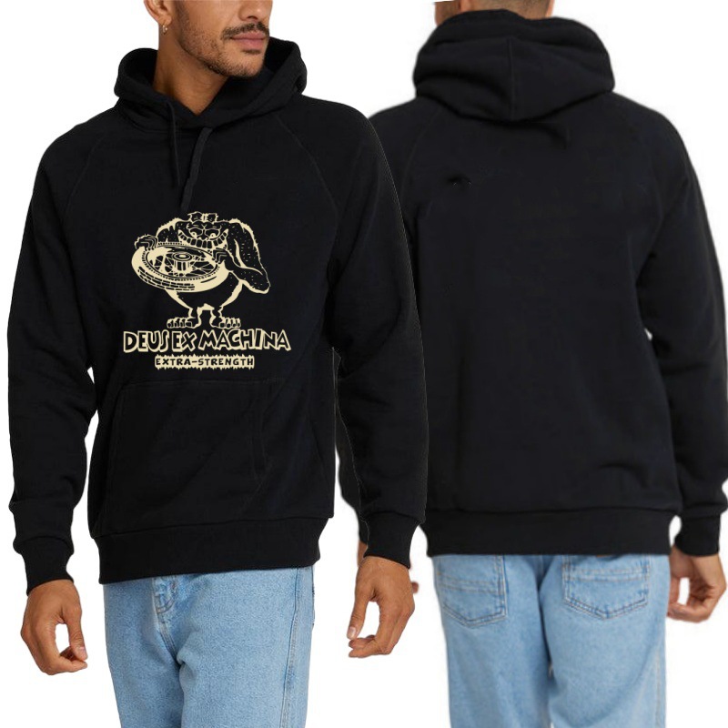 DEUS EX MACHINA Solid Hoodie Fashion Long Sleeve Sweatshirt