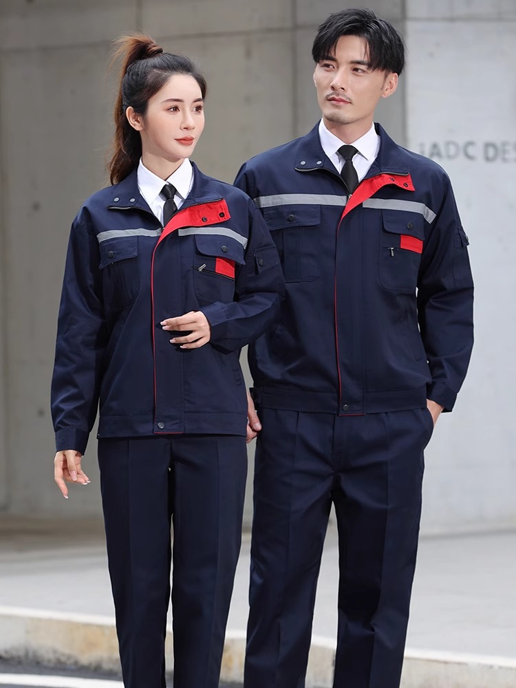 Trajes de trabajo de algodón masculino primavera y otoño grueso desgaste fábrica de ropa de protección laboral taller de soldadura personalizado