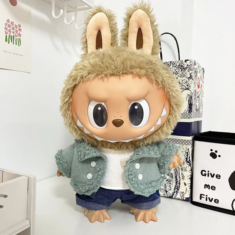 38cmラブブベビー服、ラブブぬいぐるみ服、ラブブ人形着替え、漢服スカートスーツ|undefined