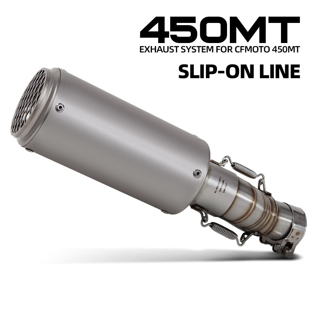 Suitable for Chunfeng 450Mt Stainless Steel Middle Section Sc Straight-Through Scorpion Barrel Tail Section Motorcycle Modified Exhaust Pipe