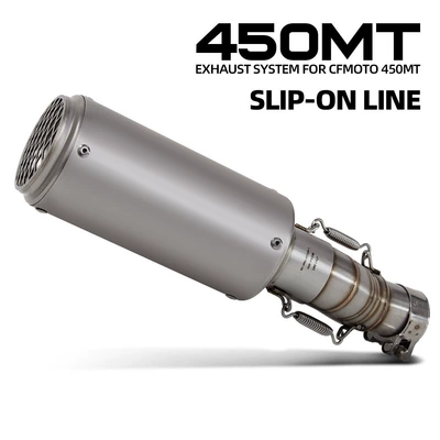 Suitable for Chunfeng 450Mt Stainless Steel Middle Section Sc Straight-Through Scorpion Barrel Tail Section Motorcycle Modified Exhaust Pipe