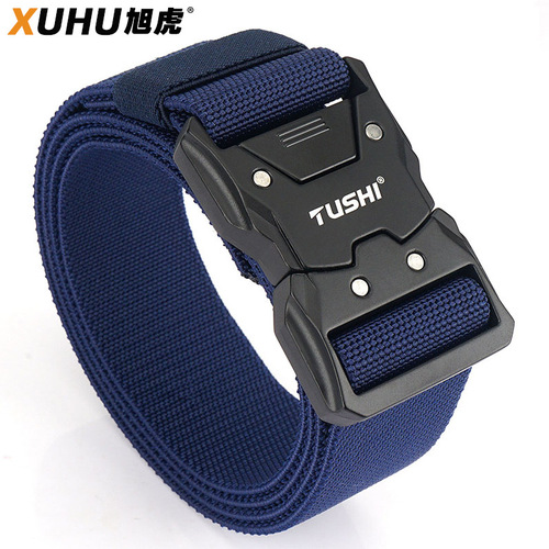 New quick release tactical buckle nylon elastic elastic belt tooling outdoor training belt manufacturer wholesale pants belt