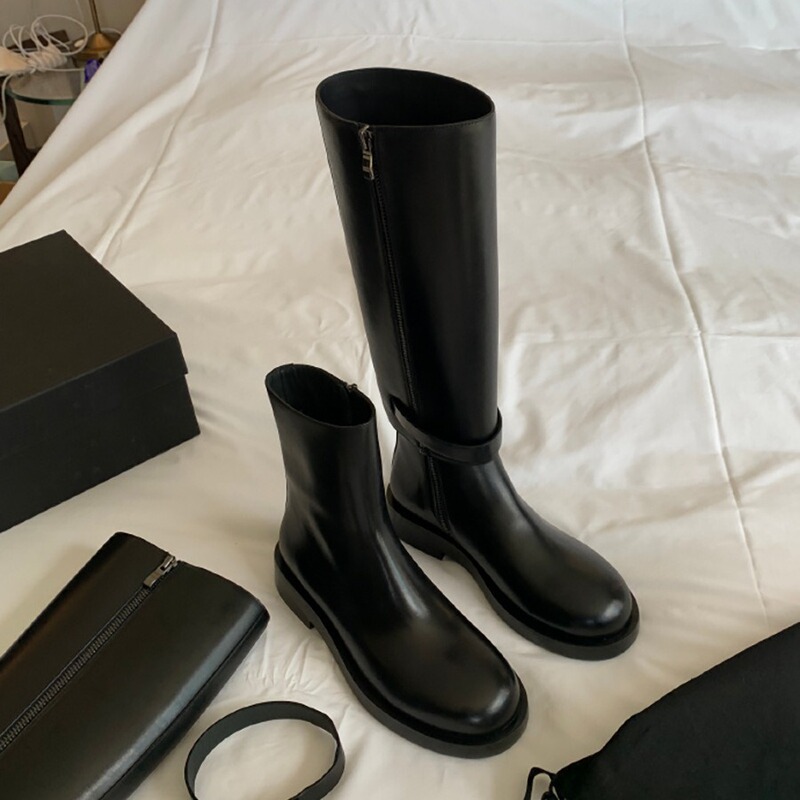 New Autumn and Winter Style South Island Story~ Two-Way Wear Detachable Knight Boots with Chunky Heels for Women